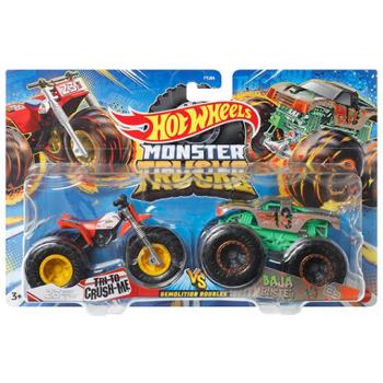 Hot Wheels - Monster Trucks Tri To Crush-Me vs Baja Buster dupla jármű csomag - Mattel kép