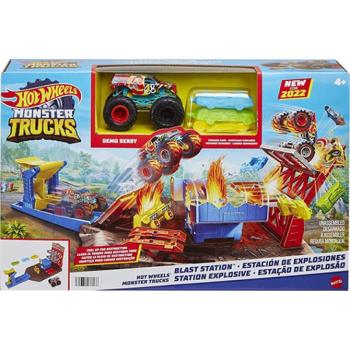 Hot Wheels: Monster Trucks Zúzda parkoló játékszett - Mattel kép