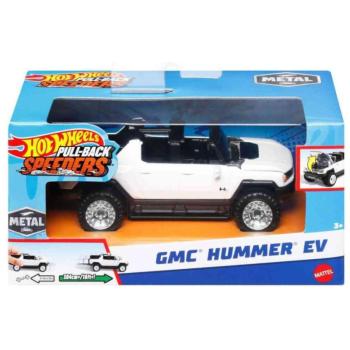 Hot Wheels: Pull-Back Speeders GMC Hummer EV hátrahúzható fém kisautó modell 1/43 - Mattel kép