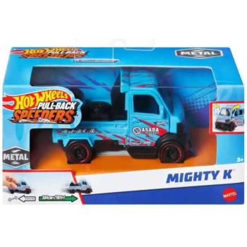 Hot Wheels: Pull-Back Speeders Mighty K hátrahúzható fém kisautó modell 1/43 - Mattel kép