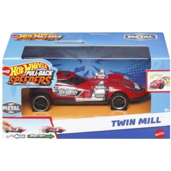 Hot Wheels: Pull-Back Speeders Twin Mill hátrahúzható fém kisautó modell 1/43 - Mattel kép