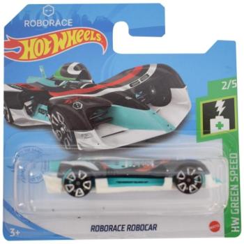 Hot Wheels: Roboracer Robocar fekete-fehér kisautó 1/64 - Mattel kép