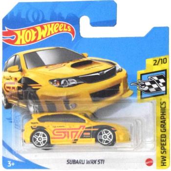 Hot Wheels: Subaru WRX STI sárga kisautó 1/64 - Mattel kép