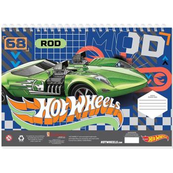 Hot Wheels vázlatfüzet sablonnal és matricákkal kétféle változatban kép