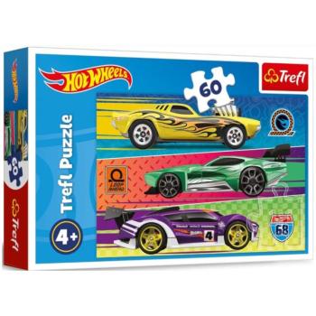 Hot Wheels verseny 60db-os puzzle - Trefl kép