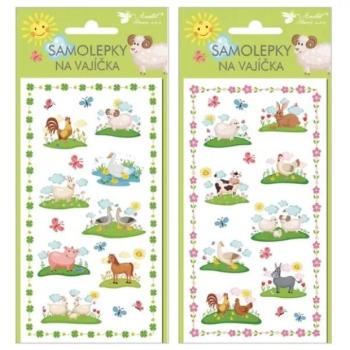 Húsvéti öntapadós tojásmatrica - 19 x 9 cm, többféle kép