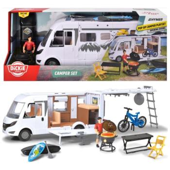 Hymer Camping Van lakóautó kiegészítőkkel 30cm - Dickie Toys kép