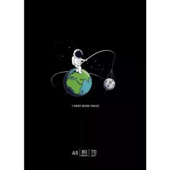 I need more space: Négyzetrácsos füzet - A5 kép