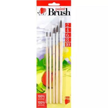 ICO Süni: Ecset készlet, natúr - 5 db-os kép