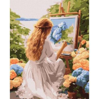 Ideyka: Festés számok szerint, A művész 40 x 50 cm kép