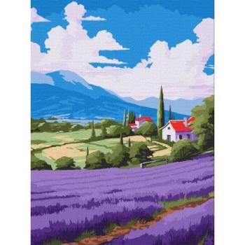 Ideyka: Festés számok szerint, Levendula mező - 30 x 40 cm kép