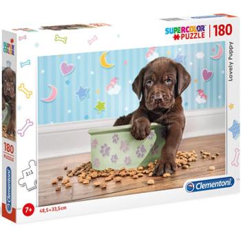 Imádnivaló kutyakölyök Supercolor puzzle 180db-os - Clementoni kép