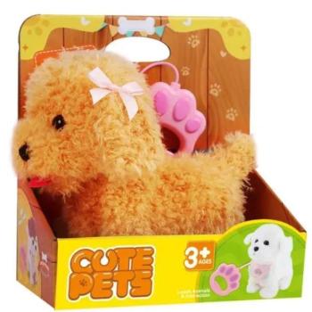 Interaktív sétáltatható kutya - barna kép