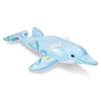 Intex: Felfújható delfin lovagló matrac - 175 x 66 cm kép
