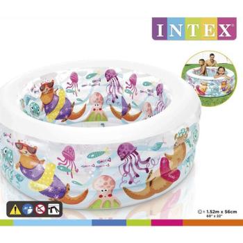 Intex: Kis vidrás medence felfújható padlózattal - 152 x 56 cm kép