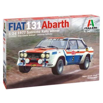 Italeri: Fiat 131 Abarth 1977 San Remo Rally Winner autó makett, 1:24 kép