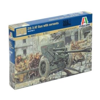 Italeri: II. világháborús szovjet Zis 3 páncéltörő ágyú katonákkal, 1:72 kép