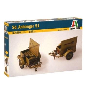 Italeri: Sd. Anhanger 51 Lőszerszállító pótkocsi makett, 1:35 kép