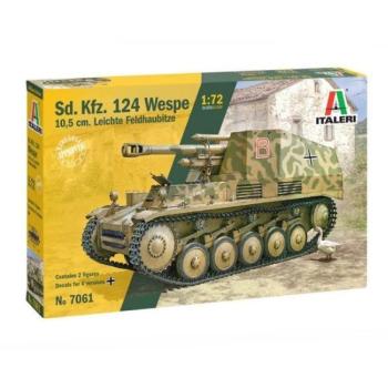 Italeri: Sd.Kfz.124 Wespe 10.5 Cm. Lei önjáró löveg makett, 1:72 kép