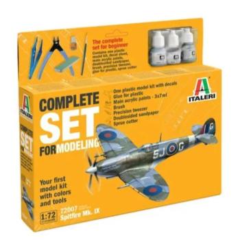 Italeri: Spitfire Mk IX repülőgép makett - komplett szett, 1:72 kép