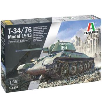 Italeri: T-34/76 Mod. 1943 prémium harckocsi makett, 1:35 kép