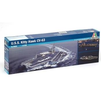 Italeri: U.S.S. Kitty Hawk CV-63 repülőgép hordozó makett, 1:720 kép