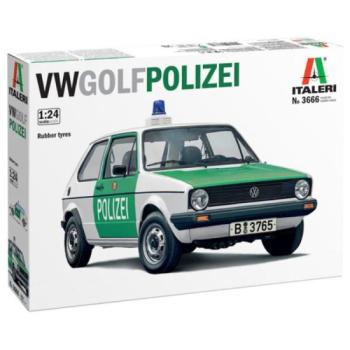 Italeri: VW Golf Polizei autó makett, 1:24 kép