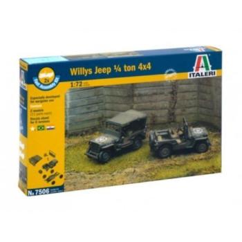 Italeri: Willys Jeep 1/4 Ton 4 katonai jármű makettek, 1:72 kép