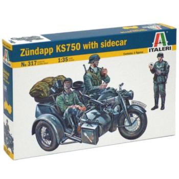 Italeri: Zündapp KS750 motorkerékpár makett, 1:35 kép