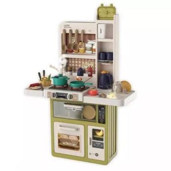 Játékkonyha szett kiegészítőkkel - 88 cm, zöld kép