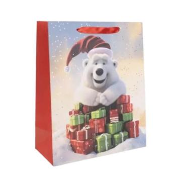 Jegesmaci ajándékokkal ajándéktasak - 26 x 32 cm kép