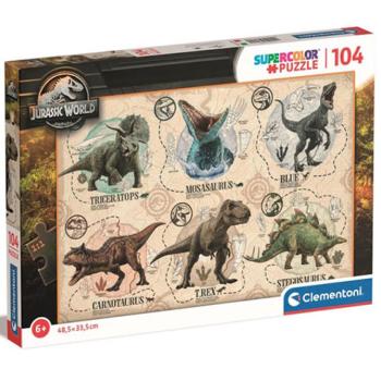 Jurassic World 104db-os Super Color Puzzle - Clementoni kép