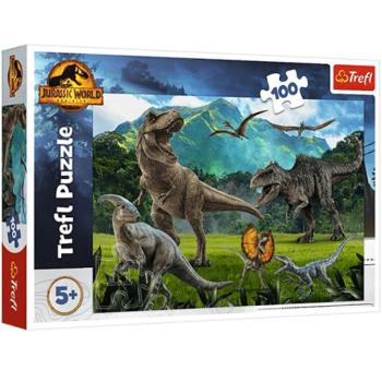 Jurassic World: A Jurassic Park dinoszauruszai 100db-os puzzle - Trefl kép