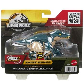 Jurassic World: Átalakuló Baryonyx → Parasaurolophus dinoszaurusz játékfigura 13cm - Mattel kép