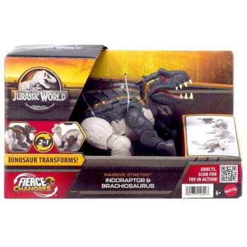 Jurassic World Deluxe Átalakuló Dinó Indoraptor és Brachiosaurus - Mattel kép