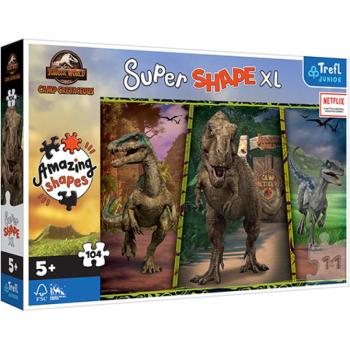 Jurassic World Színes dinoszauruszok 104db-os XL puzzle - Trefl kép