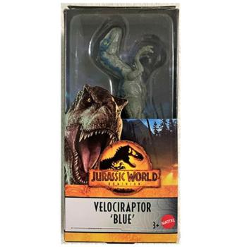 Jurassic World Világuralom: Kék a velociraptor  mini dínó figura - Mattel kép