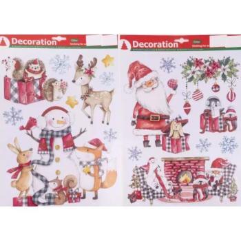 Karácsonyi ablakmatricák - 41 x 29 cm, többféle kép