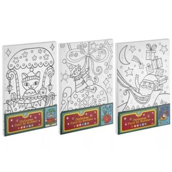 Karácsonyi fess számok szerint - A4, többféle, 6 színnel kép