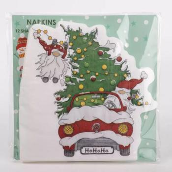 Karácsonyi formaszalvéta - 12 darabos kép