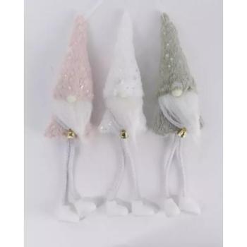 Karácsonyi manó figura csillaggal - 36 cm, többféle kép