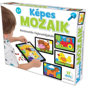 Képes mozaik beillesztős fejlesztőjáték kép