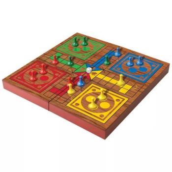 Ki nevet a végén? társasjáték összecsukható fa dobozban kép