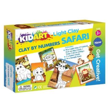 Kid Art: Gyurmázz számok szerint! Modellező gyurma készlet - Szafari kép