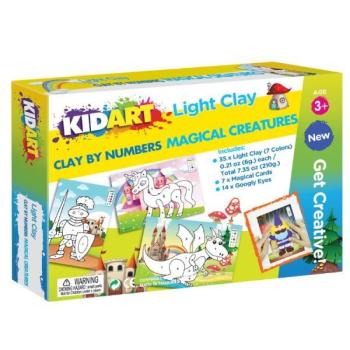 Kid Art: Gyurmázz számok szerint! Modellező gyurma készlet - Varázslatos lények kép