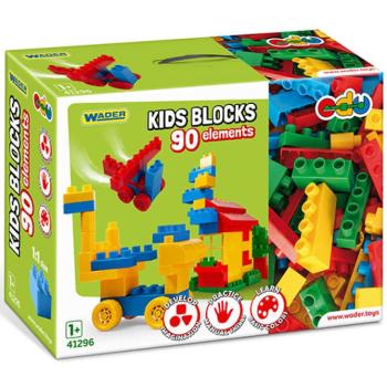 Kids Bloks építőelemek 90db-os szett - Wader kép