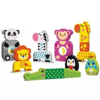 Kids Hits: Barátságos állatkert fa játékszett - 22 db-os kép