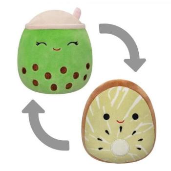 Kifordítható 2 az 1-ben Squishmallows - Kachina a kiwi és Sevda a zöld boba tea 13 cm-es kép