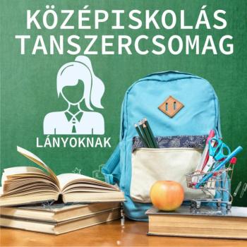 Középiskolás iskolakezdő tanszercsomag lányoknak kép