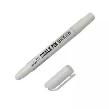 Krétafilc üveg felületre - Fehér kép